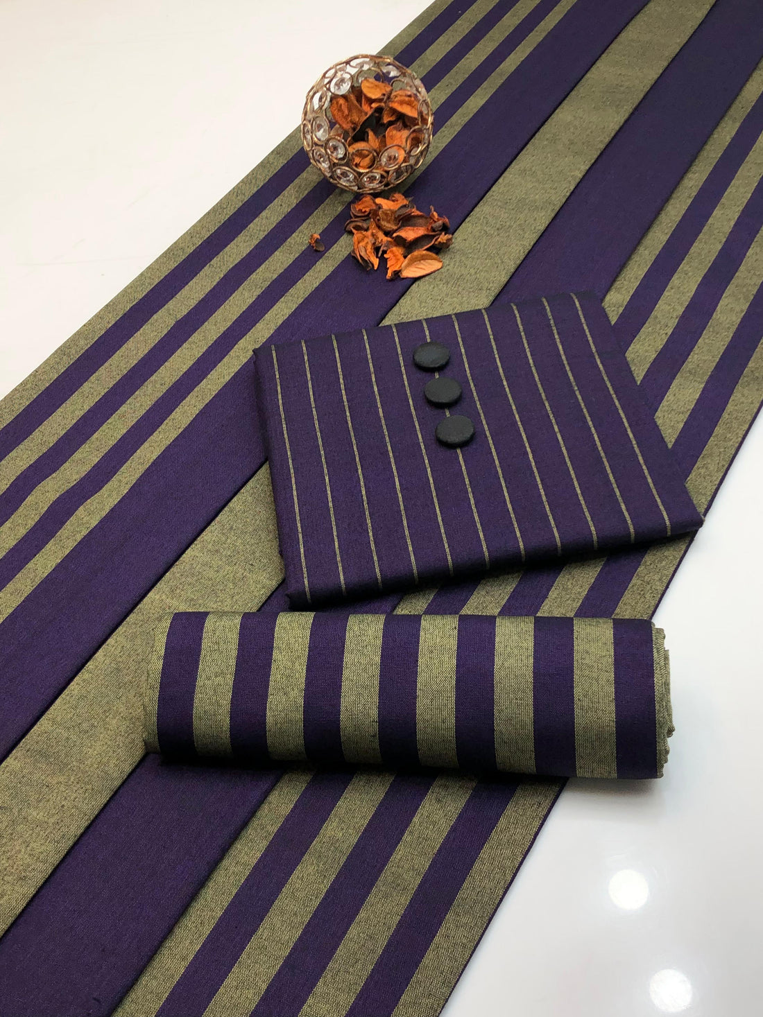 3pc Multani Susi Khaadi (Purple ) (